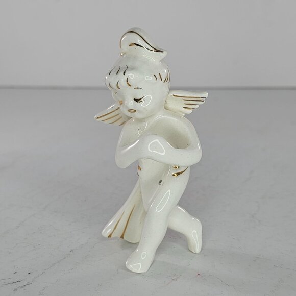 Vintage Mid Century Christmas Holt Howard Angel Cherub Candle Hugger Climber - Picture 5 of 9